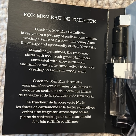 Brand New Coach New York Men’s Eau De Toilette Travel/Sample Size - Picture 5 of 8